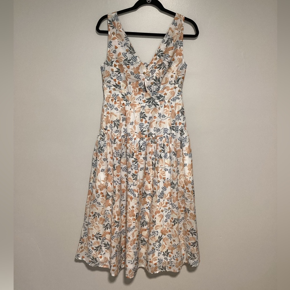 Joie Women Dress Size 6 Floral Sleeveless Spring Summer Wedding Guest Vacation